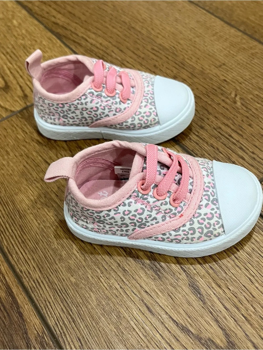 Toddler Pink Leopard Canvas Slip-On Sneakers